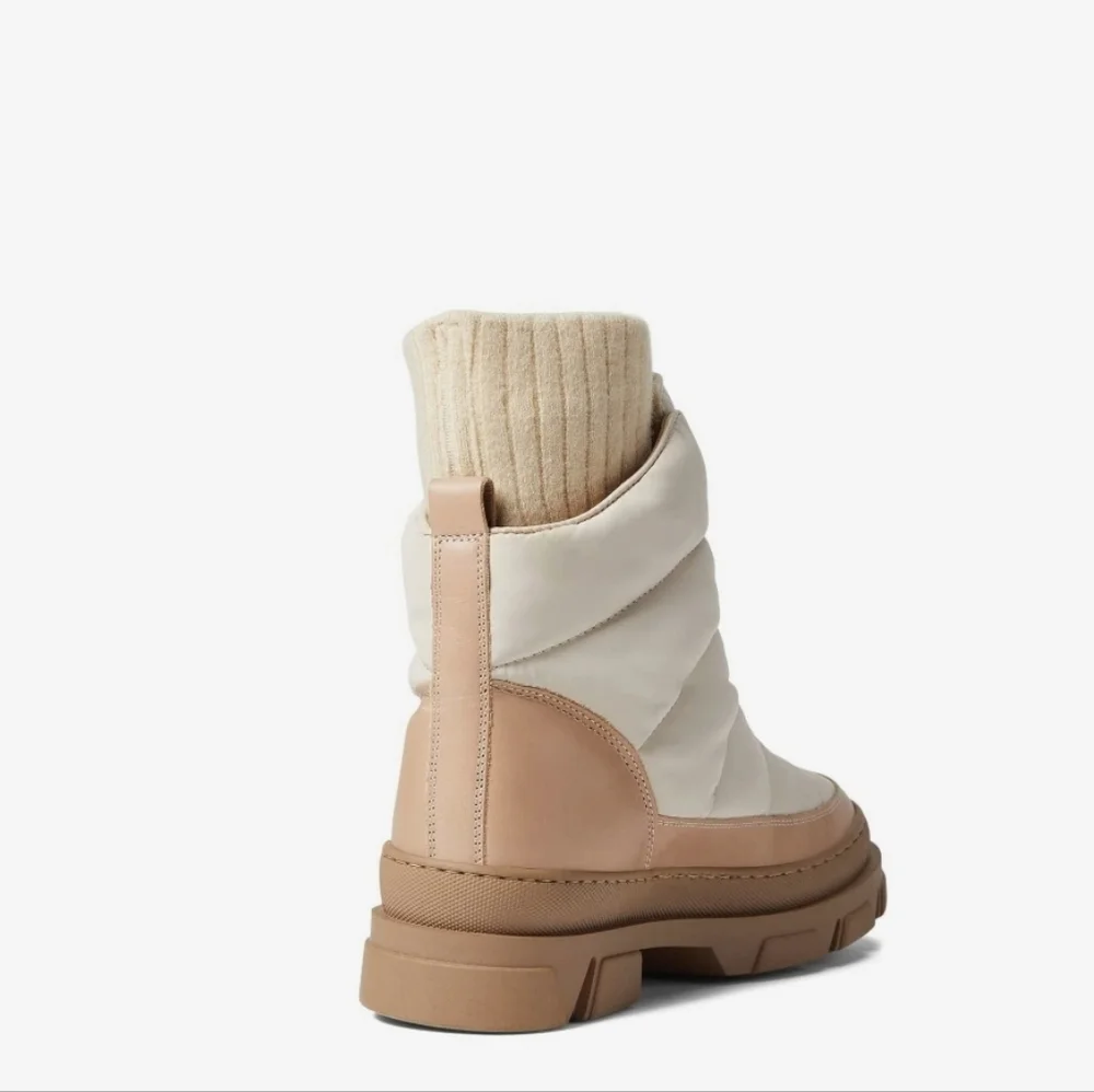 Sam Edelman Tabitha Leather Winter Boots Moonbeam